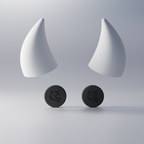 White devil horns - Small